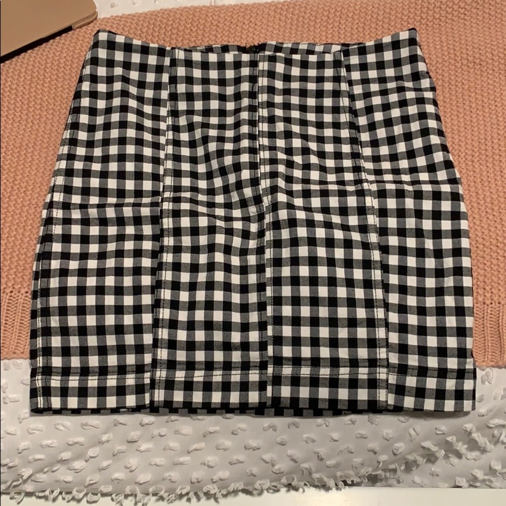 Free People Gingham Skirt